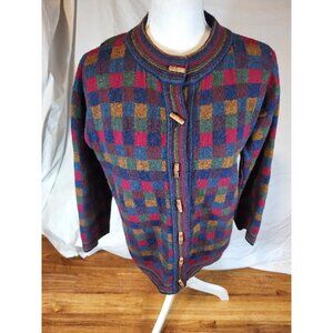 Over The Rainbow‎ Scotland Size Med Wool Multi Colored Checkered